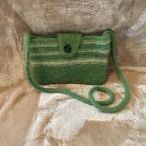 Handcrafted felted wool bag